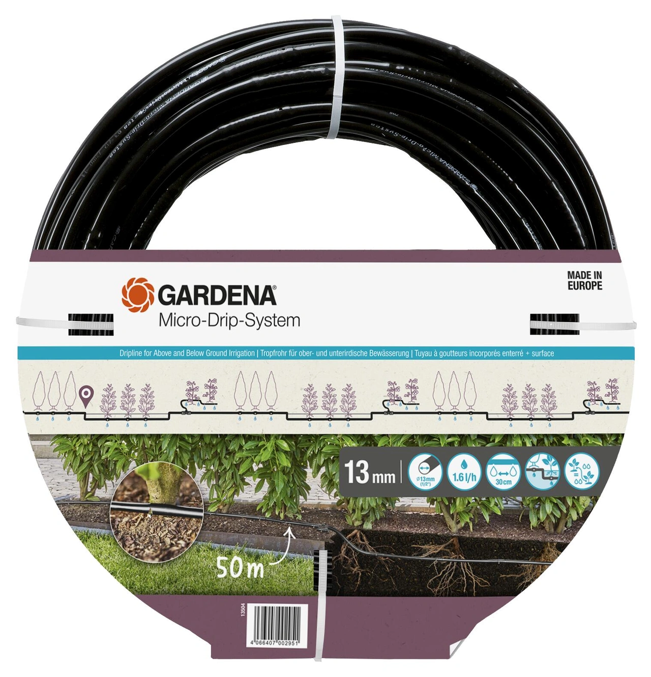 Droppbevattning Gardena 50 meter